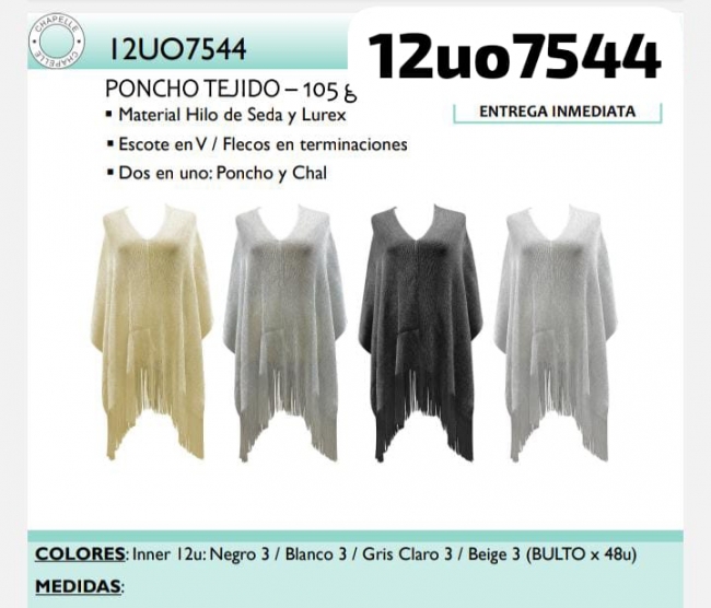 PONCHO VERANO LA CHAPELLE T8