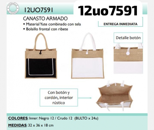 CANASTO YUTE LA CHAPELLE T8