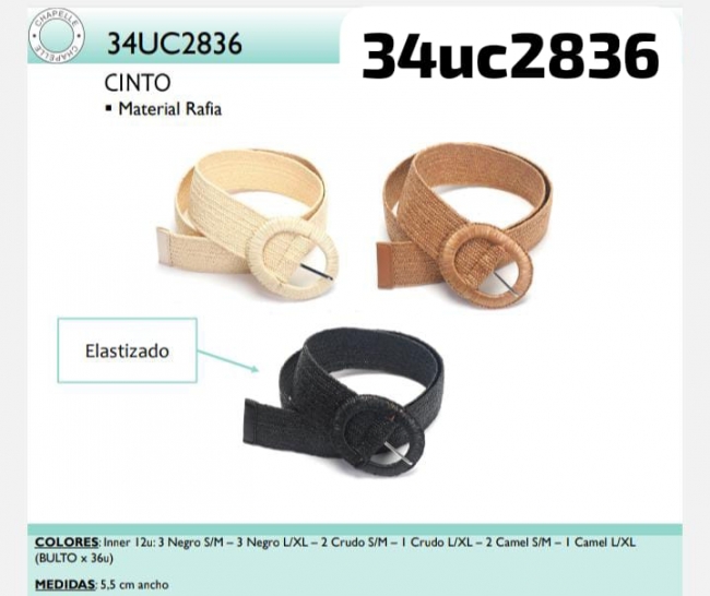 CINTURON DAMA LA CHAPELLE T8