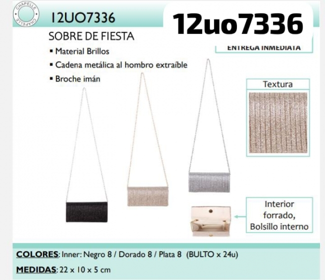 CARTERA DE FIESTA LA CHAPELLE T8