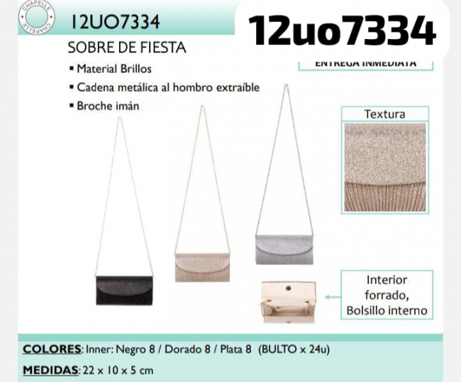 CARTERA DE FIESTA LA CHAPELLE T8