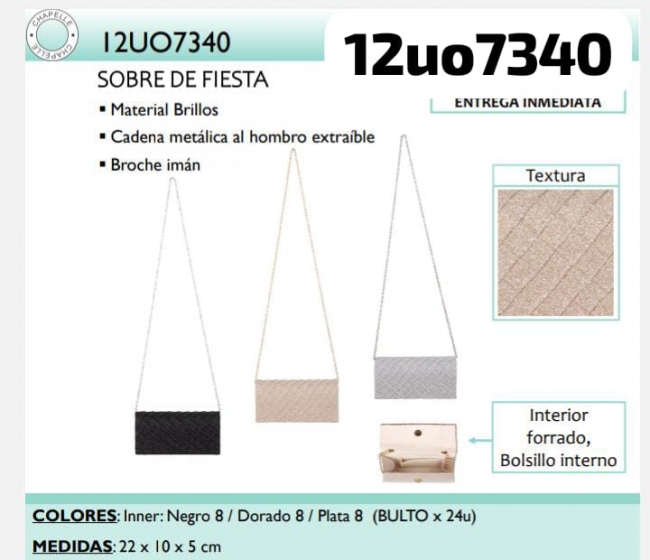 CARTERA DE FIESTA LA CHAPELLE T8