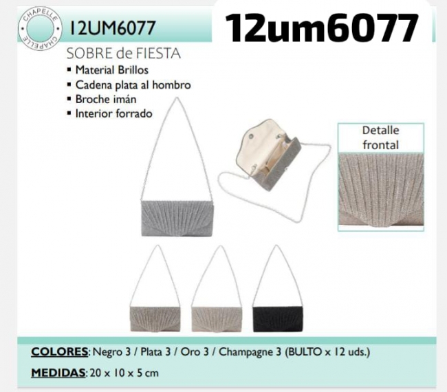 CARTERA DE FIESTA LA CHAPELLE T8