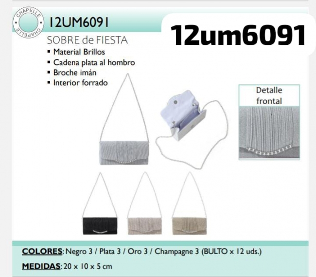 CARTERA DE FIESTA LA CHAPELLE T8