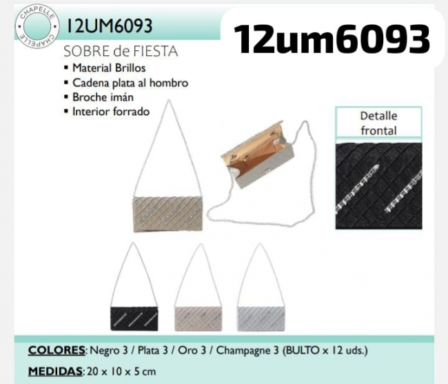 CARTERA DE FIESTA LA CHAPELLE T8