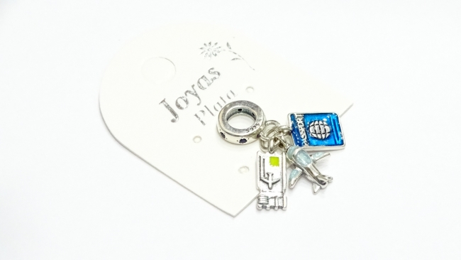 DIJE PLATA CHARM VIAJE