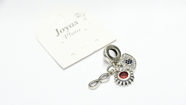 DIJE PLATA CHARM OJO