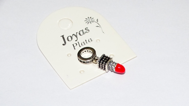 DIJE PLATA CHARM LAPIZ LABIAL