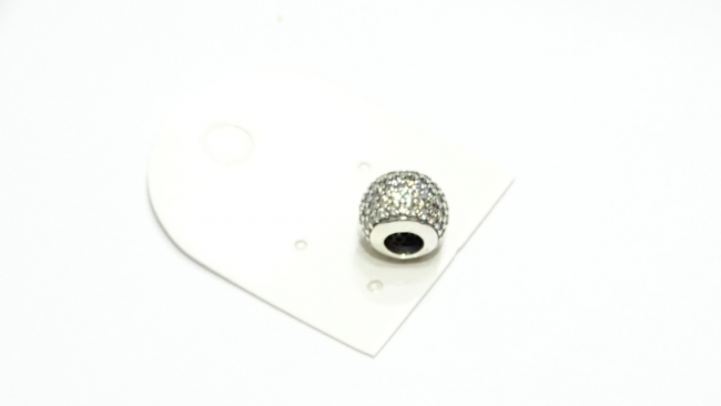 DIJE PLATA CHARM CON MICROPAVE