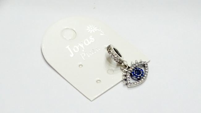 DIJE PLATA CHARM OJO