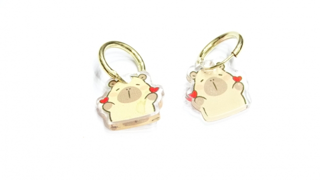 AROS PLATA DORADA 1,2 CM CAPIBARA 