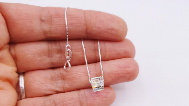 PULSERA PLATA CUBIC CUBITO 6 MM