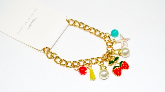 PULSERA BIJOU FRUTILLAS