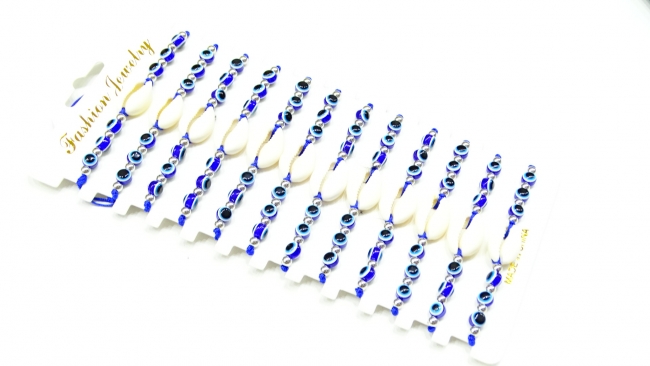 TOBILLERA CARACOL CON OJITO X 12