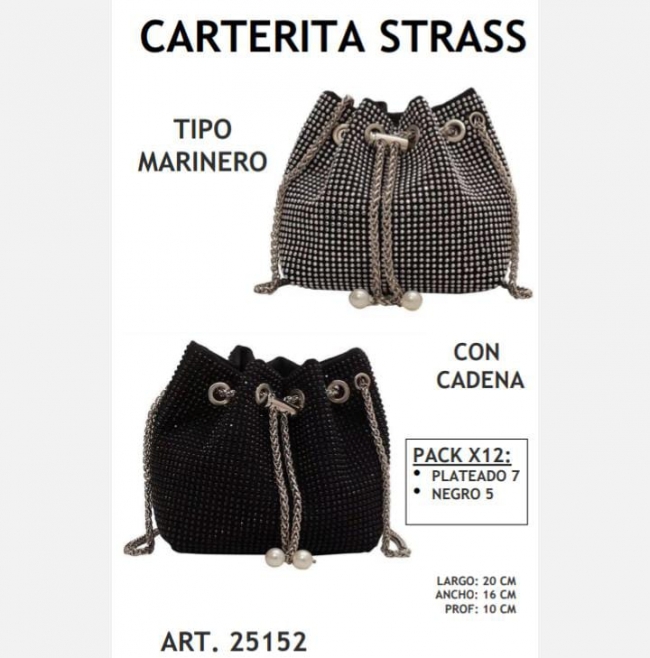 CARTERA STRASS FIESTA MARINERA