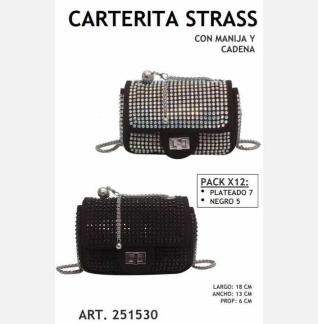 CARTERA STRASS FIESTA