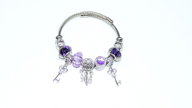 PULSERA ACERO TIPO PANDORA