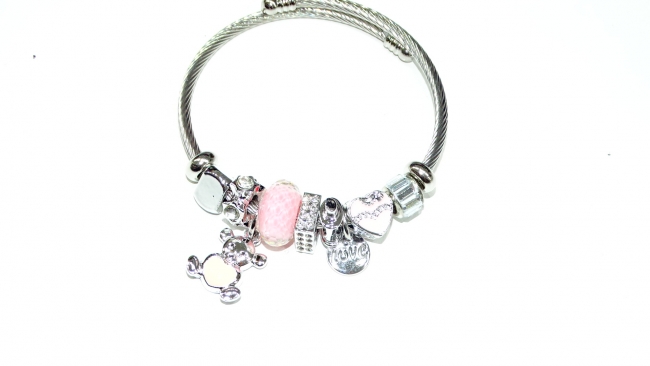 PULSERA ACERO TIPO PANDORA