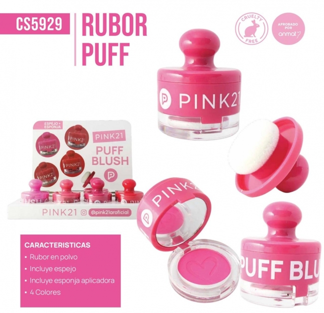 RUBOR PUFF PINK 21