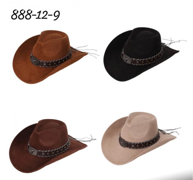 SOMBRERO GAMUZA CINTO CHAPON TORO