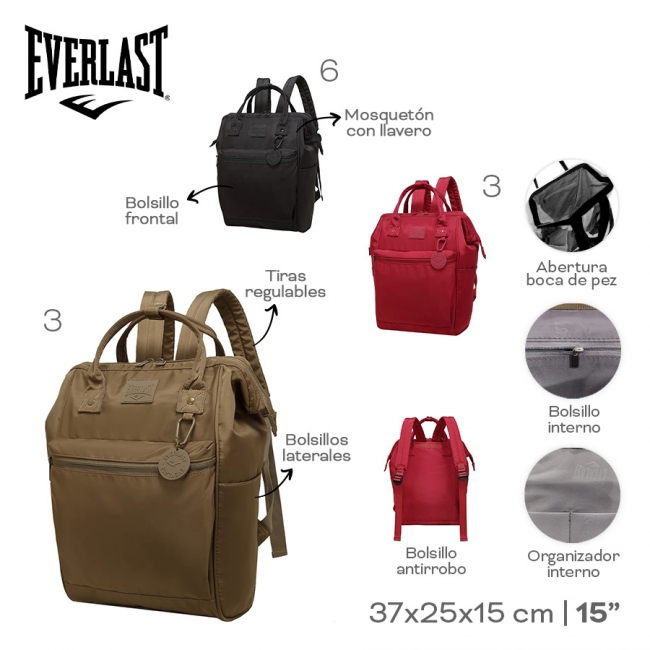 MOCHILA EVERLAST MICROFIBRA T10