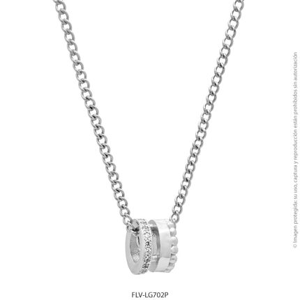 GARGANTILLA ACERO BLANCO