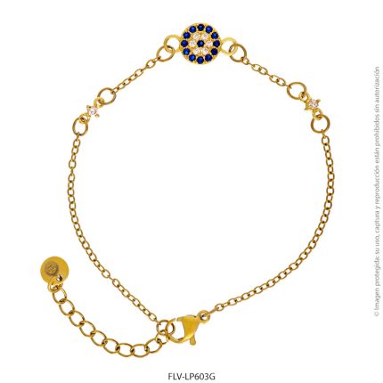 PULSERA ACERO DORADO