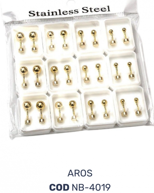 AROS ACERO X12 PARES