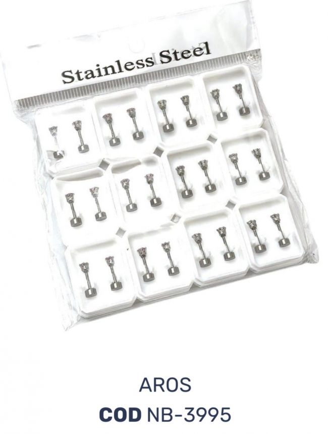 AROS ACERO X12 PARES