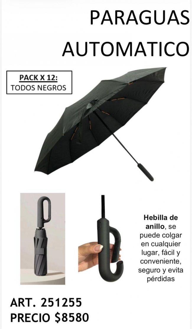 PARAGUAS LISO AUTOMATICO AGARRE MOVIL