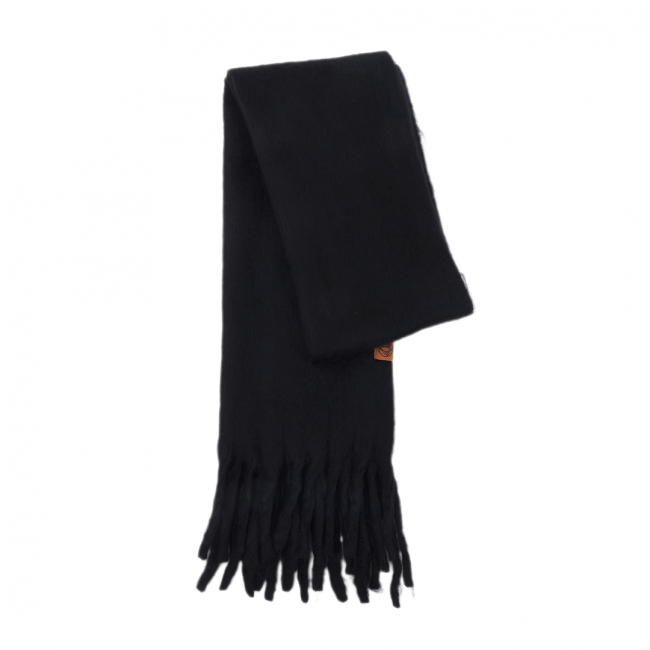 BUFANDA NUBE LISA NEGRA