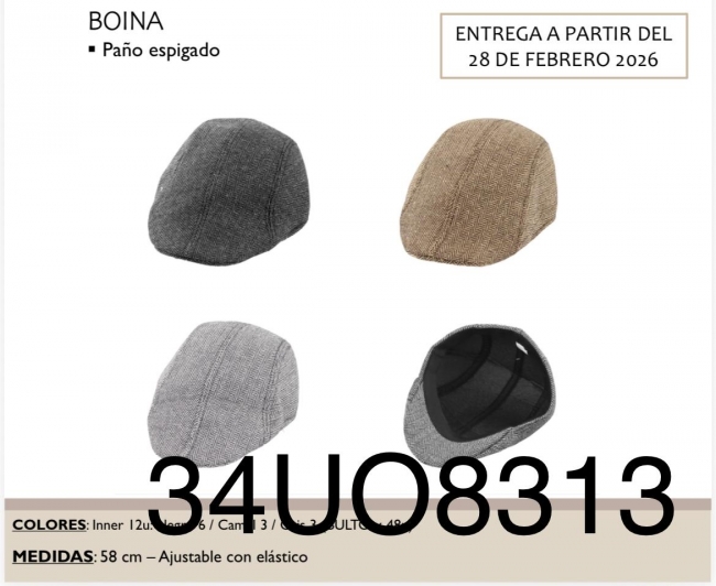 BOINA PAÑO ESPIGADA CHAPELLE 