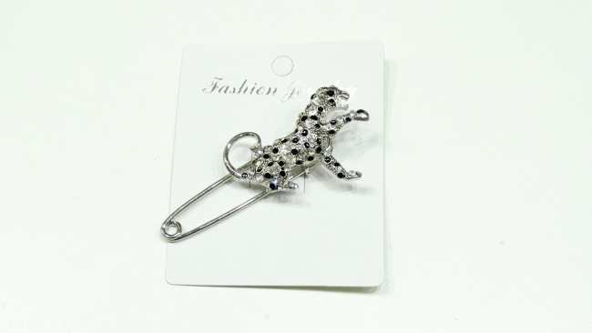 PRENDEDOR ALFILER STRASS LEOPARDO
