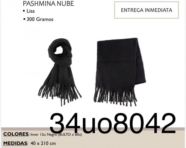 PASHMINA NUBE LISA 300 GR CHAPELLE