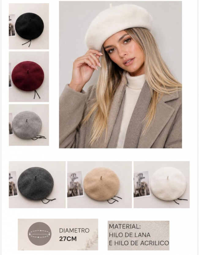 BOINA PLATO VARIOS COLORES