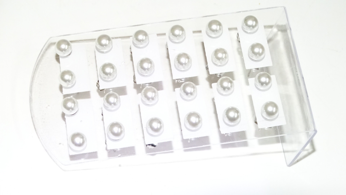 BLISTER AROS ACERO PERLA N6 X 12 PARES 