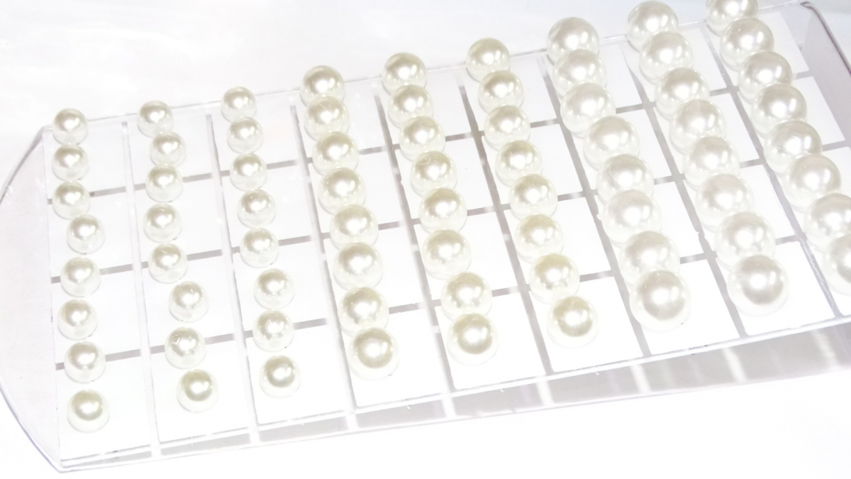AROS ACERO PERLAS X 36 PARES 