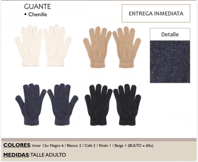 GUANTE CHENILLE CHAPELLE