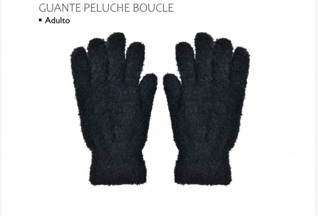 GUANTE PELUCHE BOUCLE CHAPELLE