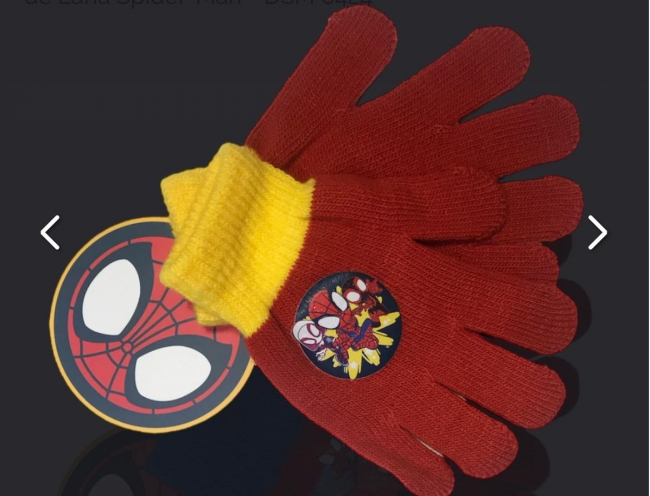 PAR GUANTES SPIDERMAN