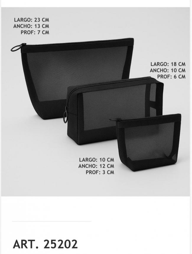 SET PORTACOSMETICOS RED X 3