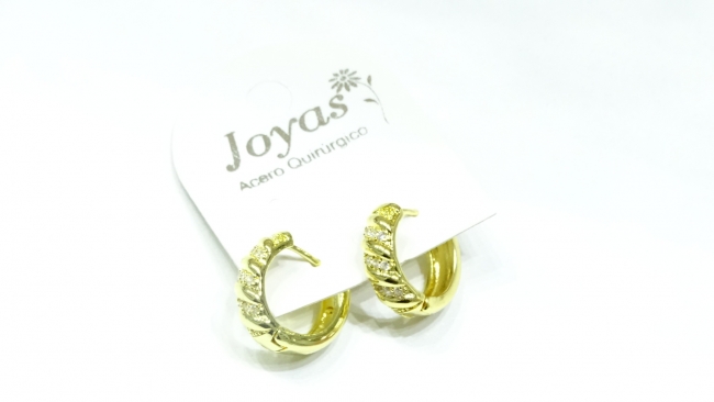 AROS ACERO DORADO