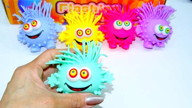 SQUISHY PELOS FLECOS CON LUZ 