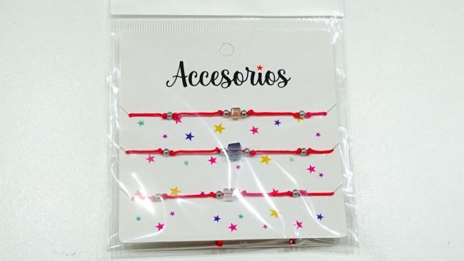 PULSERA HILO X 3 CUBIC