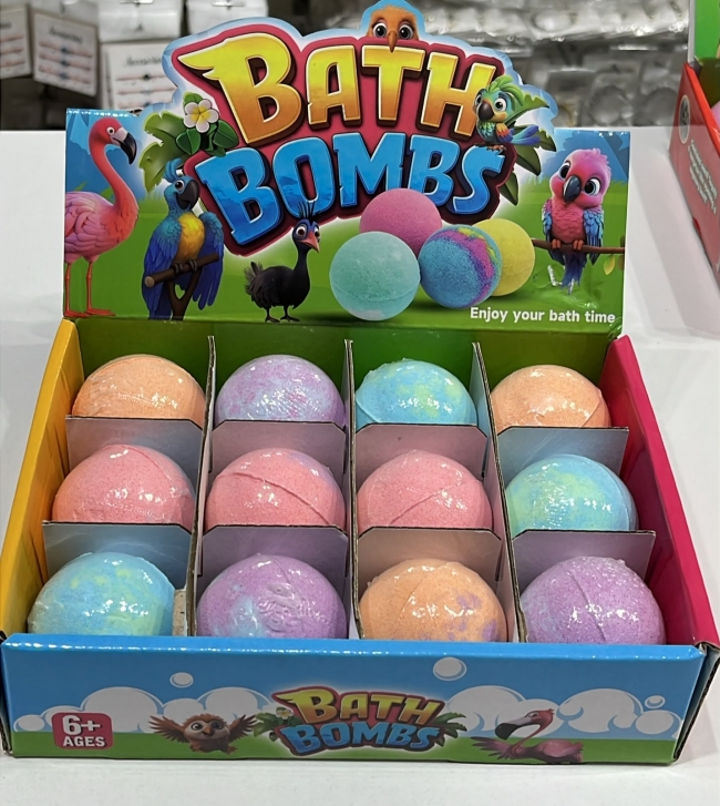 BOMBA DE BAÑO PAJAROS