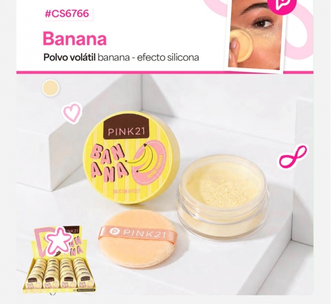 POLVO VOLATIL BANANA PINK 21