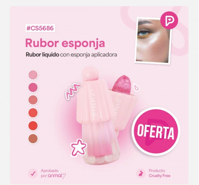 RUBOR LIQUIDO PINK 21