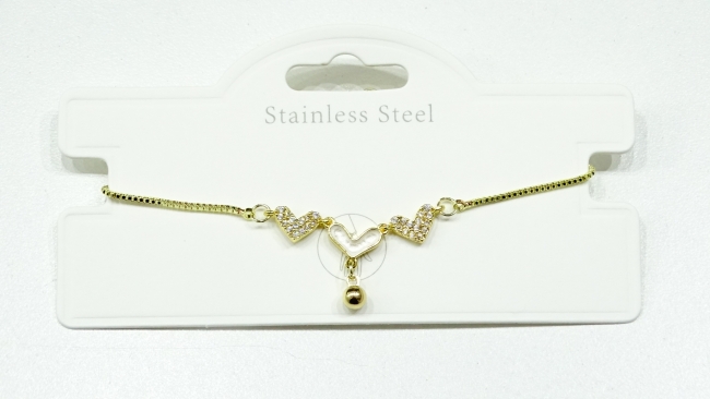 PULSERA ACERO DORADO