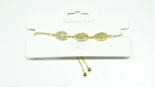 PULSERA ACERO DORADO