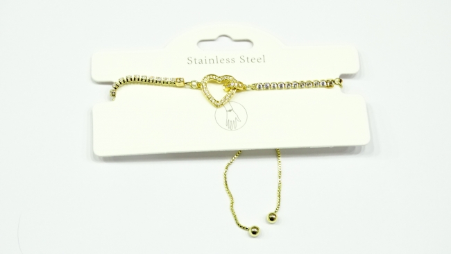 PULSERA ACERO DORADO